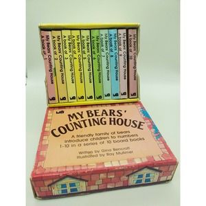 Vtg 1993 My Bears' Counting House Board Books